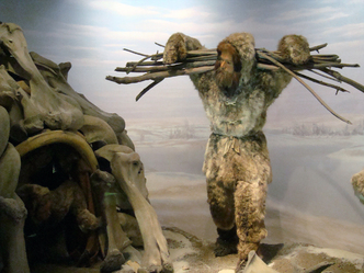 Mezhyrich. An early modern human and his mammoth bone dwelling