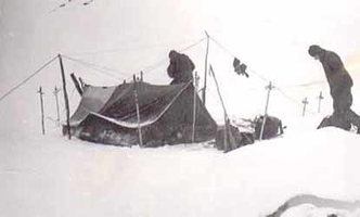 Та самая 4-метровая палатка «дятловцев» в походе 1958 года
