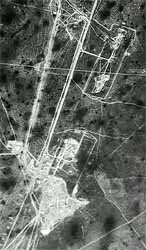 Районы пусковых площадок на полигоне Капустин Яр и один из аэродромов, сфотографированные английскими разведчиками во время этого полёта - 2