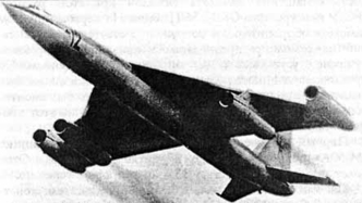 Сверхзвуковой межконтинентальный бомбардировщик М-50 на воздушном параде 9 июля 1960 г. в Тушино