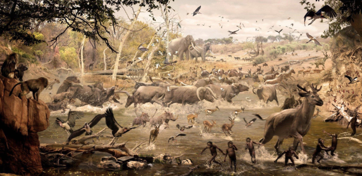 Australopithecines by Velizar Simeonovski