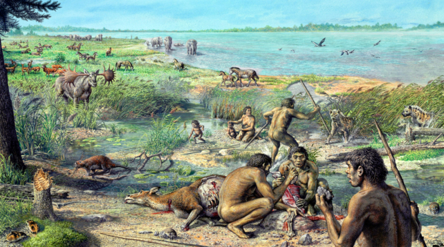 Homo heidelbergensis camp