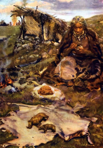 Studio of a prehistoric artist