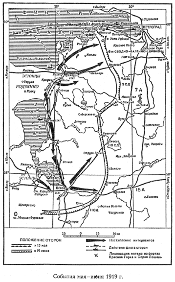 События мая — июня 1919 г. (стр. 125)